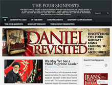 Tablet Screenshot of foursignposts.com